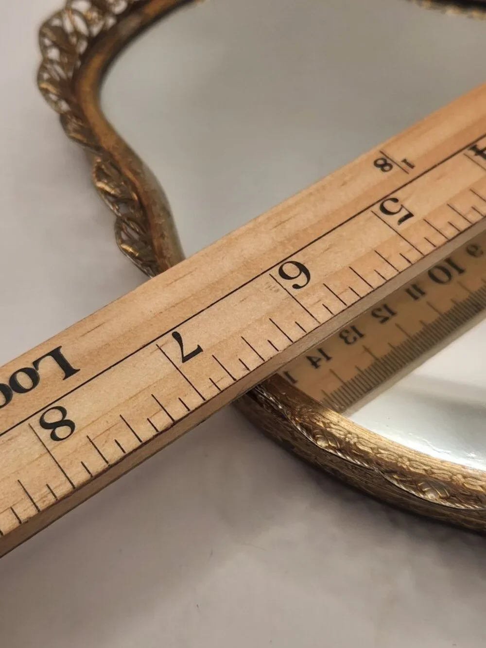 Filigree Vanity Mirror Tray